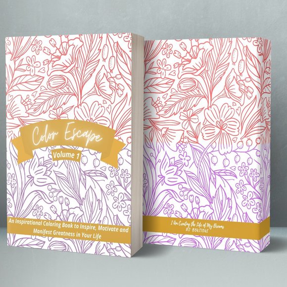 Adult Inspirational Coloring Book - Picture 1 of 3